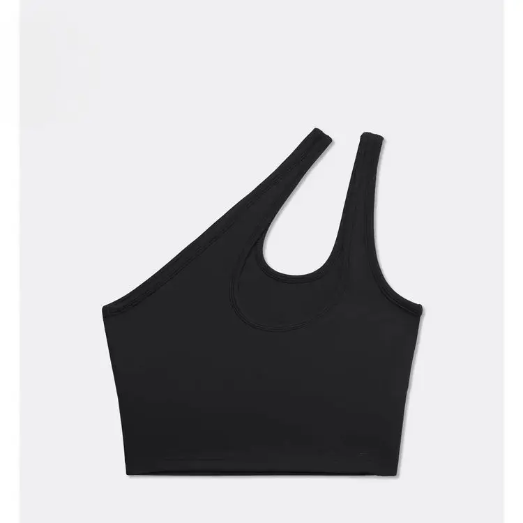 ECBC Wholesale Women Customized  Crop Top Active Wear Sports Bra Workout One Shoulder Sexy Yoga Bra