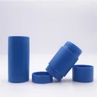 Blue Matte Finish Plastic Sun Block Small Stick Container Eco Deodorant Tube 30g