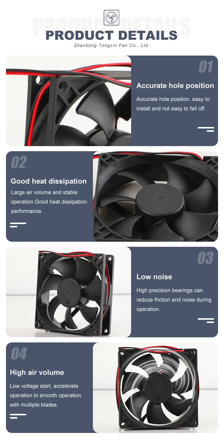 Fan, 12V, 24V, 48V, Axial - detail 8