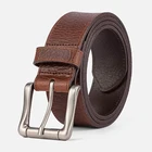 Belt Designer Custom Logo Pin Buckle 38mm Width Genuine Men's Leather Belt Casual Jeans Belt For Men