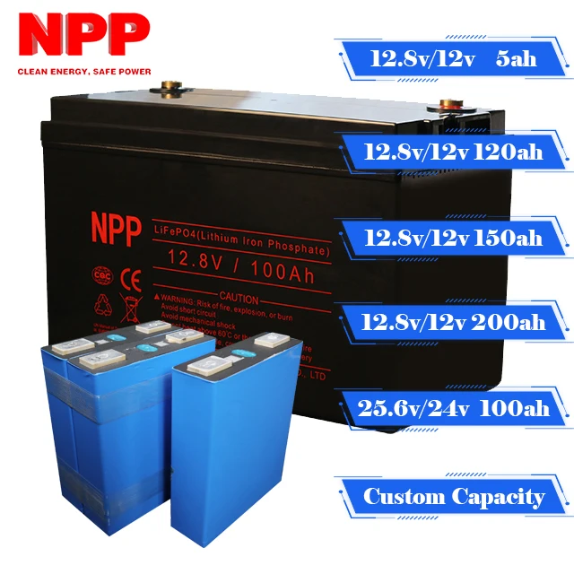 بطارية ليثيوم 24v 120ah LiFePO4 لأنظمة الطاقة الكهربائية 4