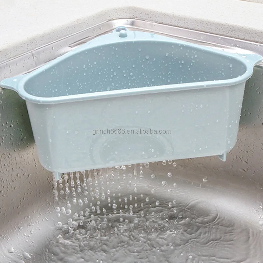 2025 Suction Cup Drain Basket Plastic Storage Holder Multifunctional Drain Shelf