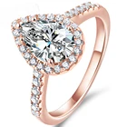 Ring Rings Cz SKA 925 Sterling Silver Jewelry Ring Plating White Gold Rose Gold Engagement Rings CZ Sterling Silver Ring