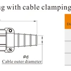 2 Pin Plug With Cable Weipu WF16-TI 2 Pin Waterproof Connector Easy Femal Connector Solder Wire Connector
