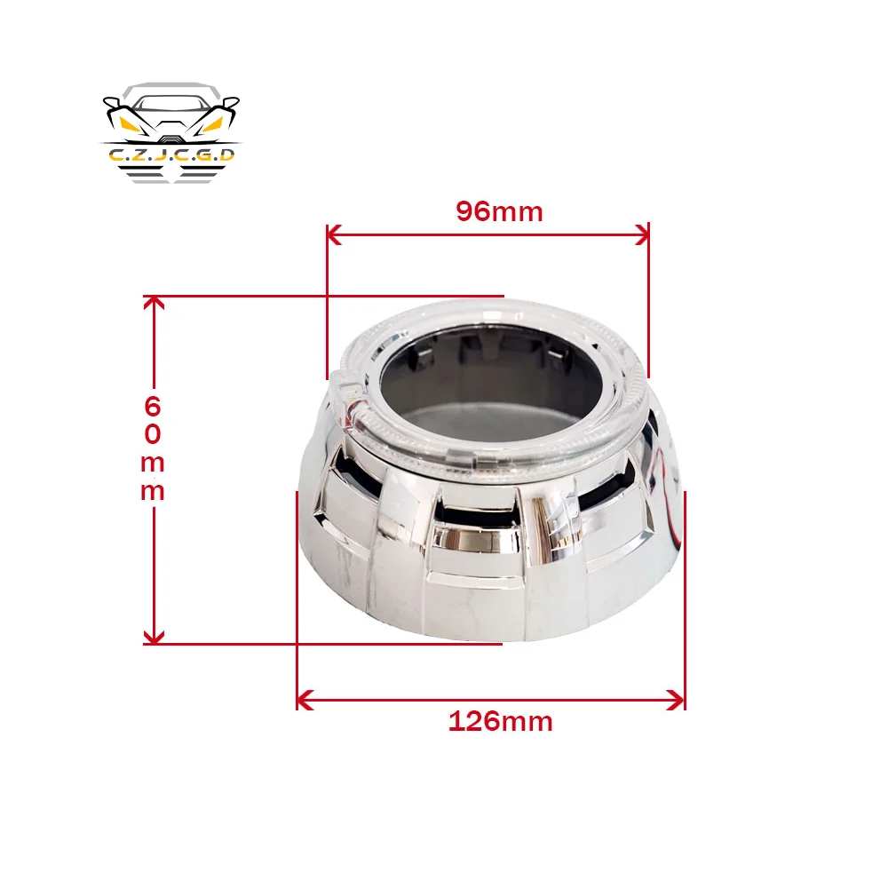 Accessories And Repair 3 Inch Angel Eyes Integrated Cover Headlight