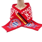Scarf Wholesale Custom Colorful Pattern Acrylic Knit Scarf Of Football Autumn And Winter Thick Scarf Woman