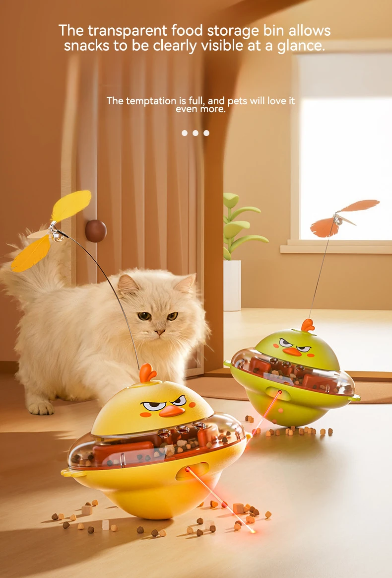New USB Rechargeable Smart Treat Dispensing Food Toy with Infrared Light to Attract Dogs and Cats Attention Pet Supplies supplier