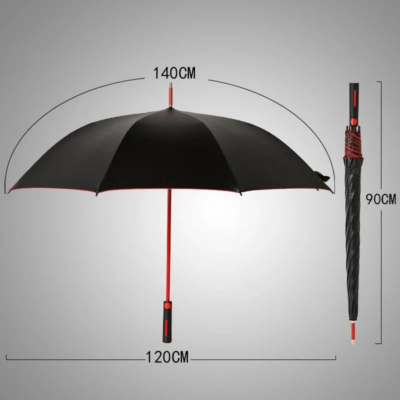 Color umbrella handle fiber 27inch 8k double vinyl sunshade 2 persons car advertising golf umbrella custom logo