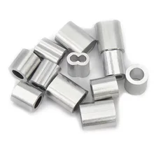 1.0mm-30mm 304/316 stainless steel  Aluminum sleeves for Steel Wire Rope swage sleeves