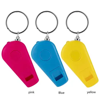Amazon Product 2022 Promotion Gift Custom Logo Plastic Led Flashlight Keychain Key Ring/Led Light Key Chain with Whistle