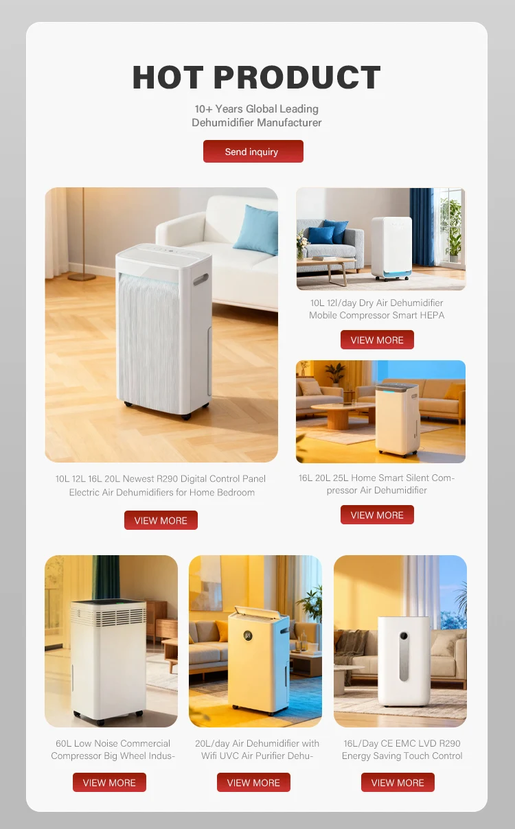 Completely Silent Environmental-friendly Dehumidifier, 20L - detail 4