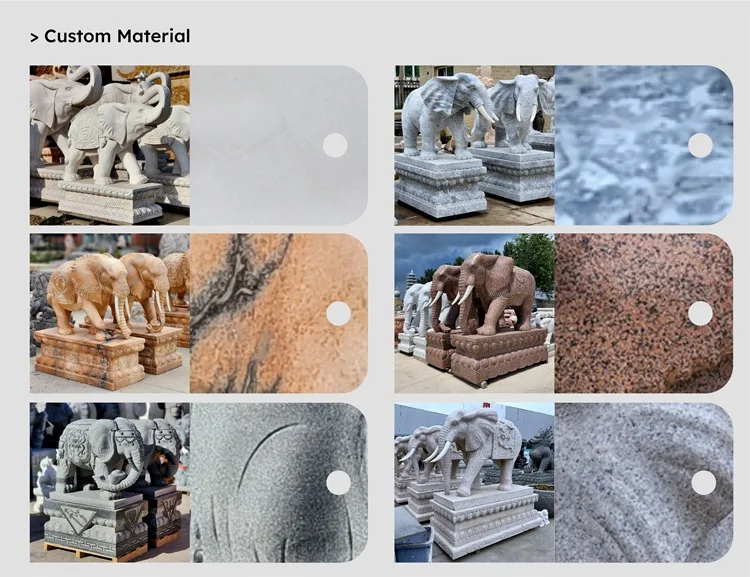 Marble Elephant Statue Sculpture material