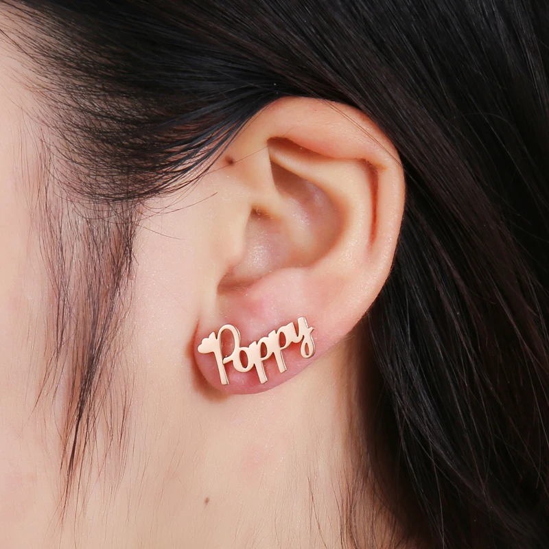 name earrings for men