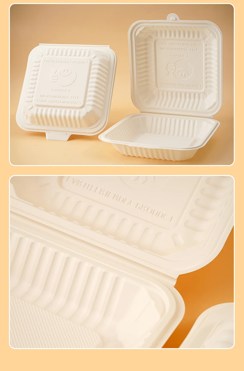 Disposable Lunch Hot Box Takeaway Clamshell Oem Factory Biodegradable