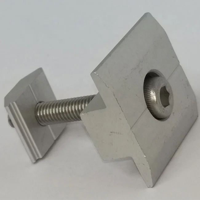 product solar mounting components aluminum pv solar panels clamps customized aluminum mid clamp end solar clamp manufacturer-4