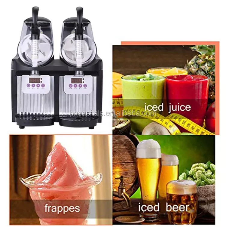 Máquina De Bebida Congelada Con Dos Tanques,Máquina Para Hacer Granizados Y  Margaritas De 4l,De Pequeña Capacidad - Buy Dos Tanques Comercial Margarita  Granizado Bebida Congelada De 4l Slush Máquina De Pequeña Capacidad