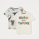 Boys Cotton Boys Blank Cotton T Shirt Printed GROW AND THRIVE Design Custom Quality Printing Tee