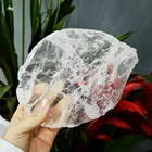 Slices Clear Quartz Slab Large 17 - 21 Cm Natural Crystal Slices Cut Rough Stone 800 -1000 G