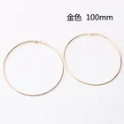 100mm Hoop Luxury Huge Earrings 90mm 100mm Gold Silver Plated Earrings Big Circle Hoop Earrings Jewelry