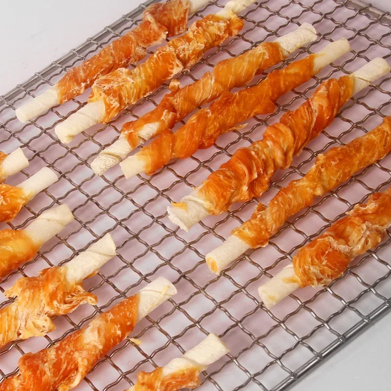 product factory direct cowhide training reward grinding stick chicken duck meat winding bite resistant cleaning nutrition pet dog snacks-2