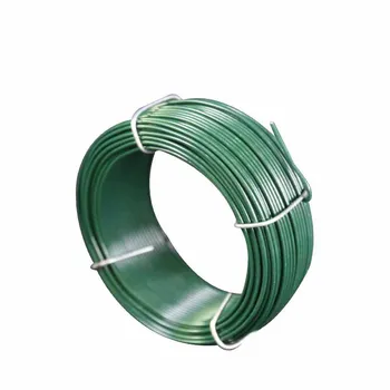 Hot selling 1kgs construction building insulated pvc tie wire small coil green PVC iron wire