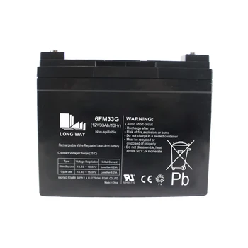 OEM 12V33AH 12 Volts UPS Electric Car GEL BATTERY Sealed Lead Acid Batteries for Wheelchair Scooters and Home Use