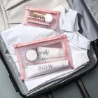 Pouch Custom Small Portable Black Clear Zippered Nylon Mesh Cosmetic Organizer Bag Makeup Pouch
