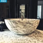 Stone Hot Selling Natural Marble Bathtub Independent Stone Bathtub For Sale