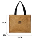 Wholesale Custom Eco Friendly Kraft Paper Waterproof Natural Dupont Tyvek Shopping Hand Bag