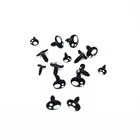 Eyes Plastic Round Flat Black Safety Cartoon Eyes For Plush Stuffed Toy