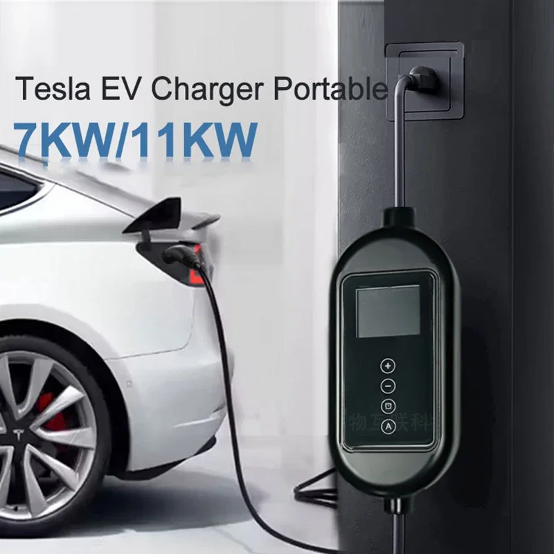 Tesla Electric Vehicle Mobile Charging 32a Fast Home Charging Ac ...