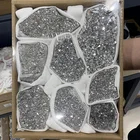 Silver Crystal High Quality Electroplated Silver Crystal Cluster Gemstone Healing Stones Raw Crystal Box