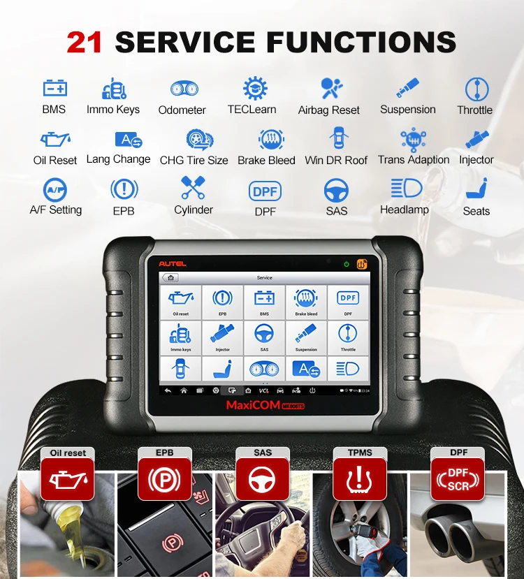 All System Auto Autel Maxicom Diagnostic Cars Machine Autel Mk808 Autel Maxicom Mk808ts 4012