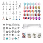 Beads Amazon Creative Valentine's Day Gift Box DIY Bracelet Kit Charms Beads Crystal Bracelet Jewelry For Girls