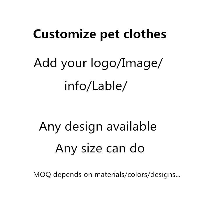 custom logo dog hoodies