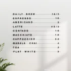 Menu Board Baker Menu Board Cafe Menu Line Magnet Wall Board Magnetic Letter Board