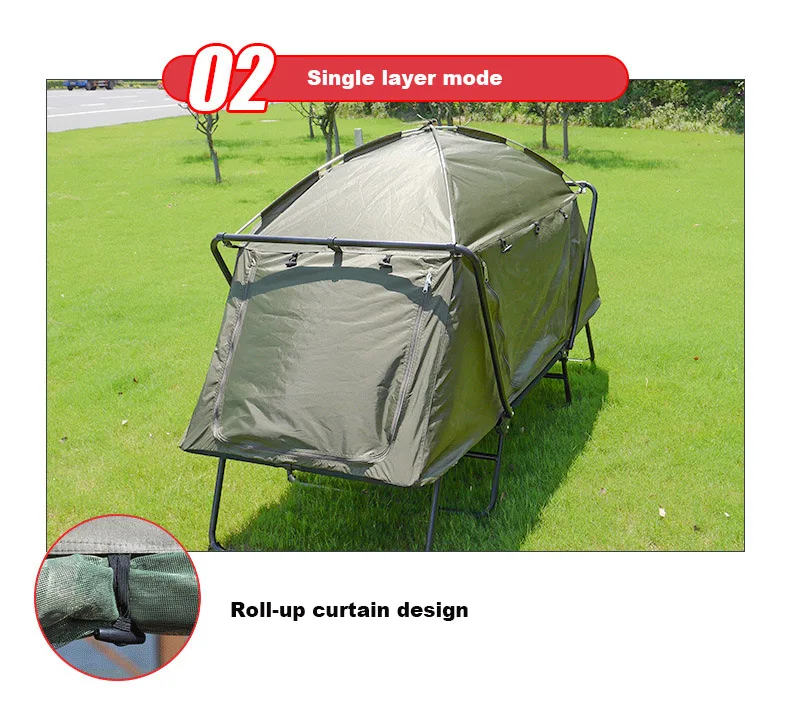 Clm Portable Cot Tent With Bed Off Ground Outdoor Camping Fishing Tents