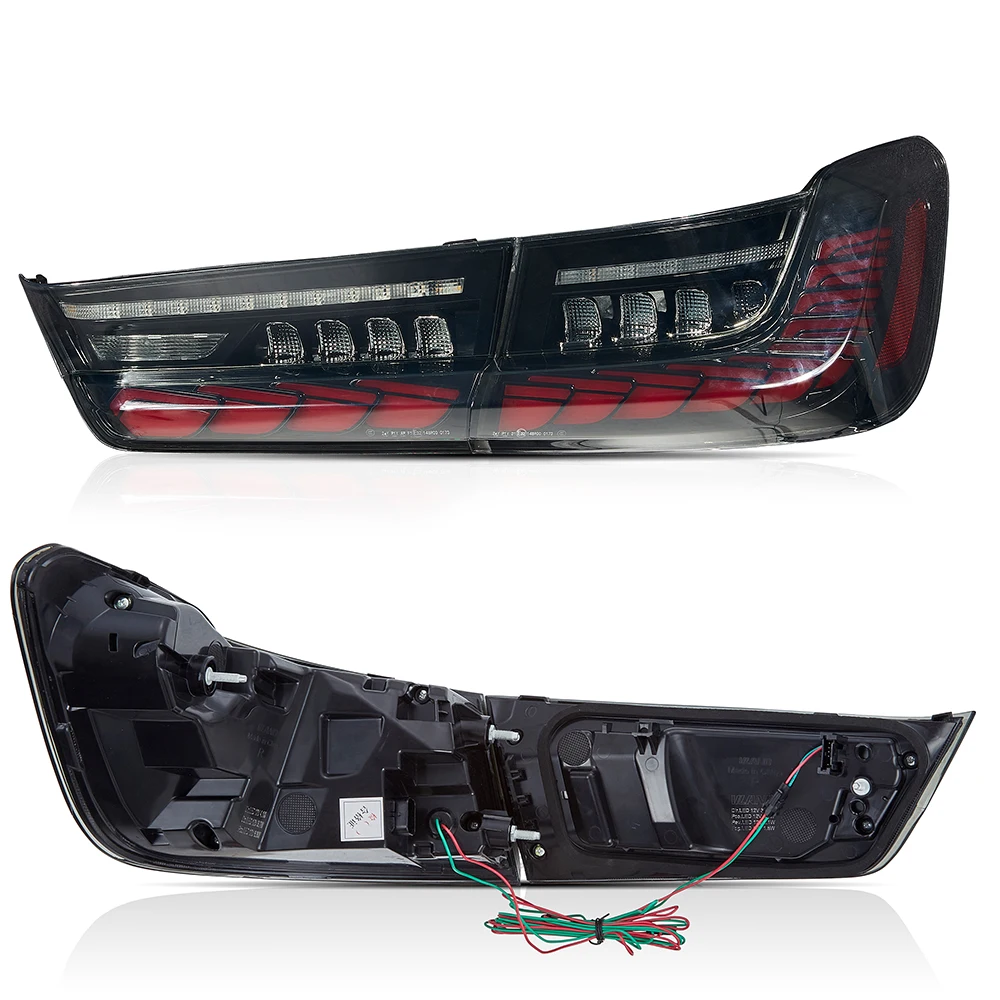 product modified to dragon scale led taillight tail lights assembly for bmw 3 series g20 g80 320i 2019 2023 taillights plug and play-5