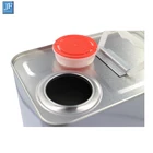 4l Empty Square Engine Oil Metal Tin Can Container