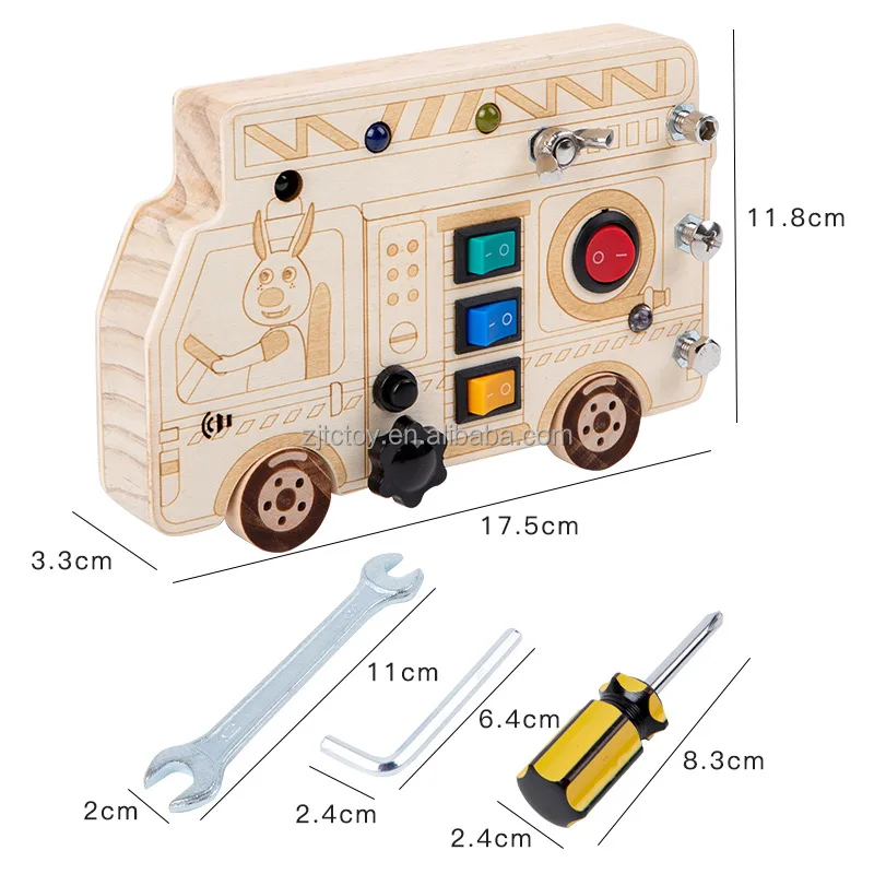 Jouets pour bébé de qualité supérieure, planche en bois pour enfants, jouet de cognition couleur, détails