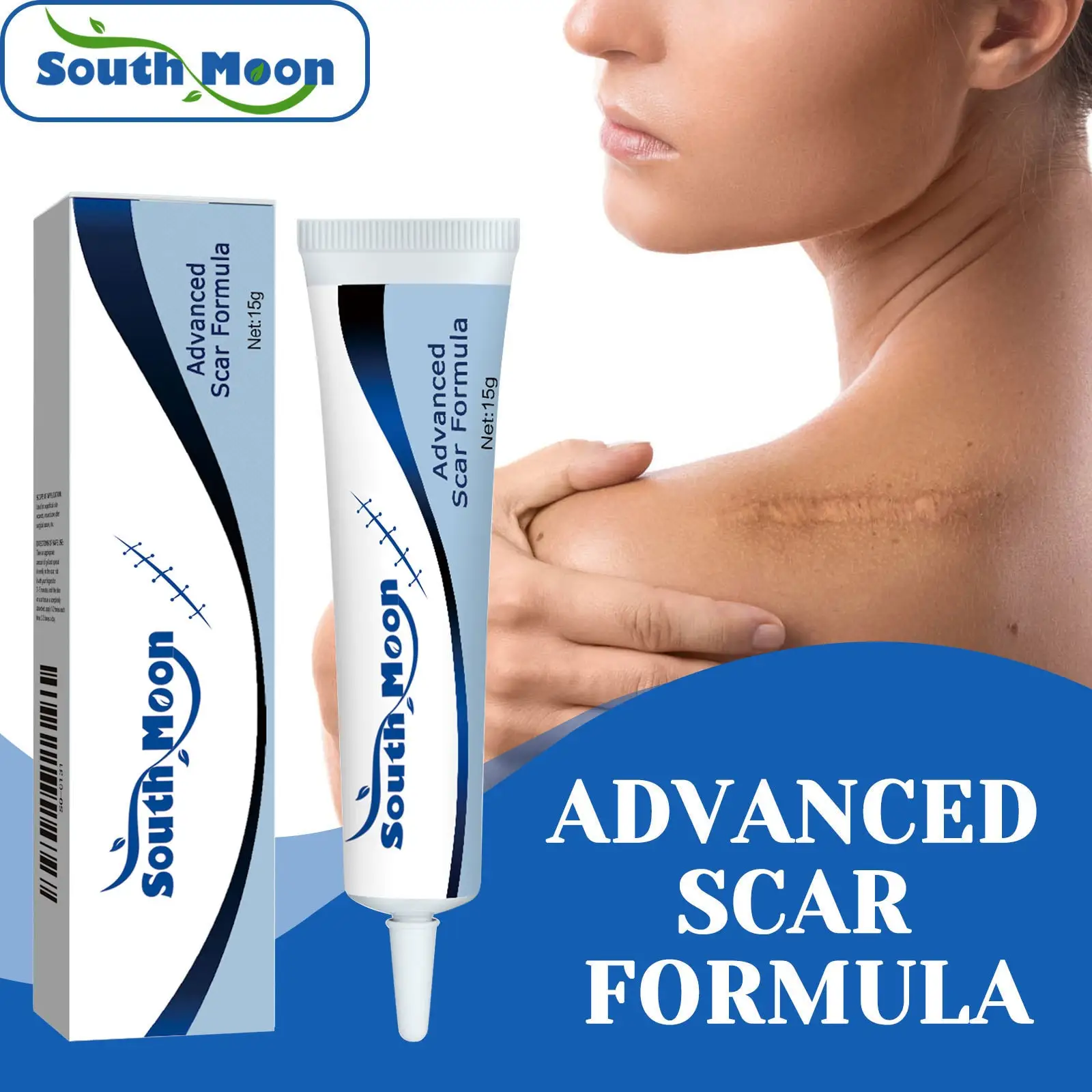 South Moon Scar Spray Cesarean Hyperplastic Contracture Burn Acne Surgical Scars Stretch Mark Keloid Treatment Liquid