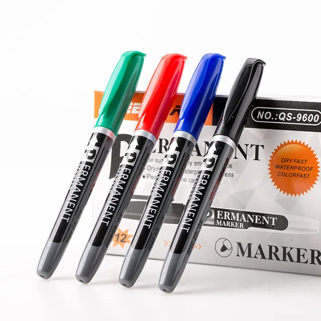 12 Colors Jumbo Tip Waterproof Oil Based Black PAINT Markers Pen Permanent Markers For School And Office Supplies