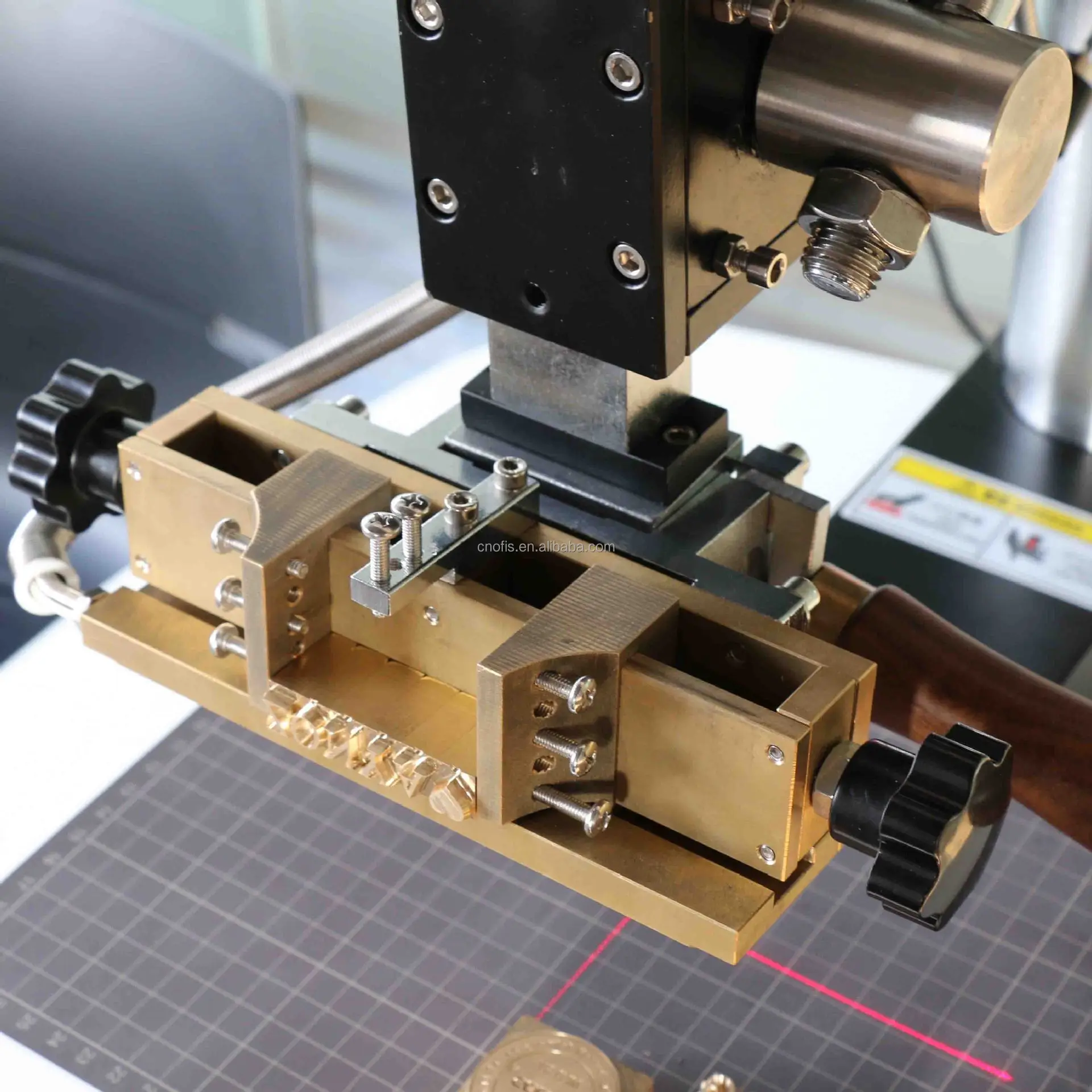 Ofis Manual Hot Foil Press Machine for Leather Paper Garments Plate-Logo Stamping & Print Usage