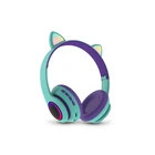 Mp3 SNHALSAR CT-66 Termichy 2020 Cat Ear LED Music MP3 FM Noise Cancelling Kids Wireless Bluetooths Headphones For Kids