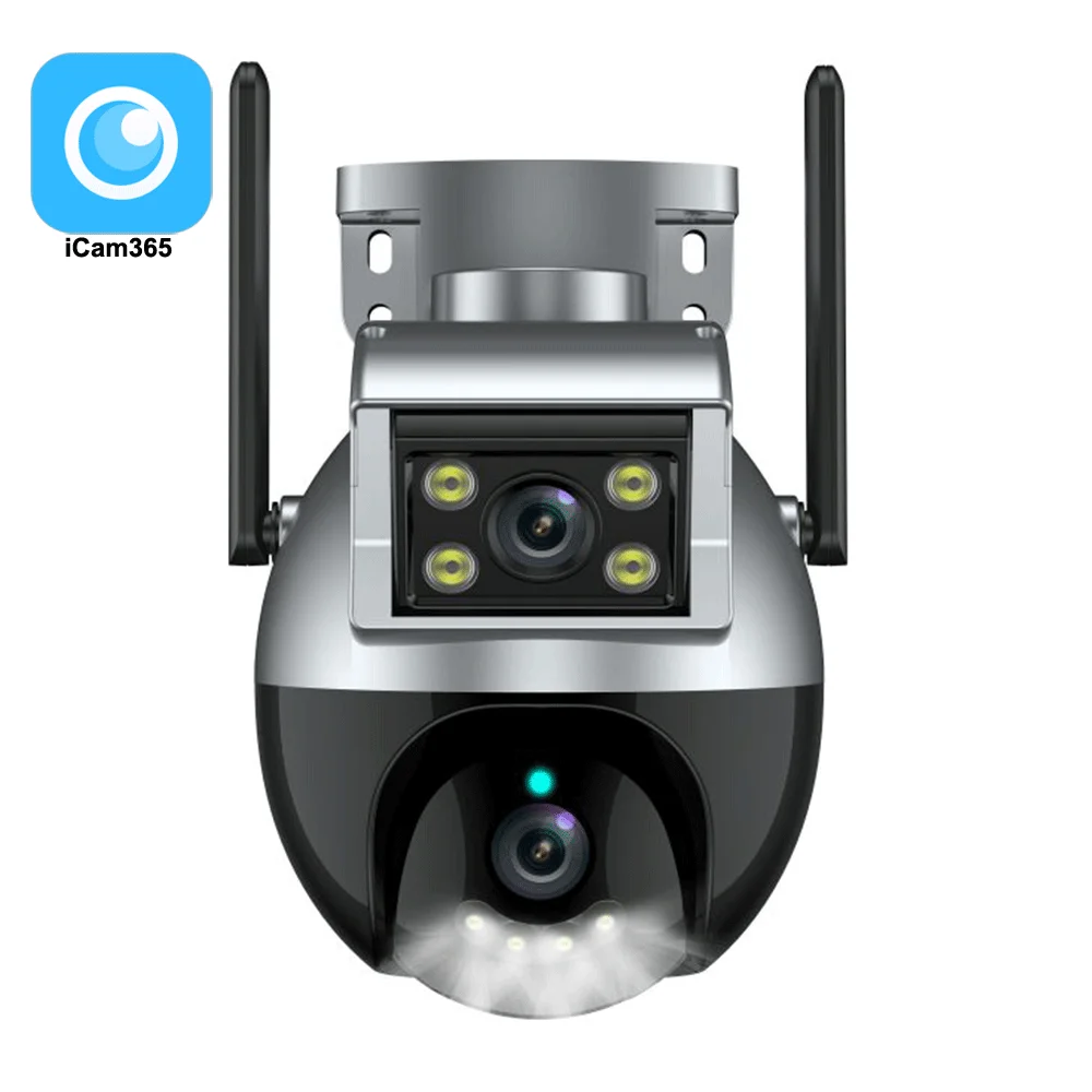 6MP Dual Lens cctv Camera Wifi Dual Lens Auto Tracking Security ip66 network camera ptz 3MP Outdoor Dual Lens network camera