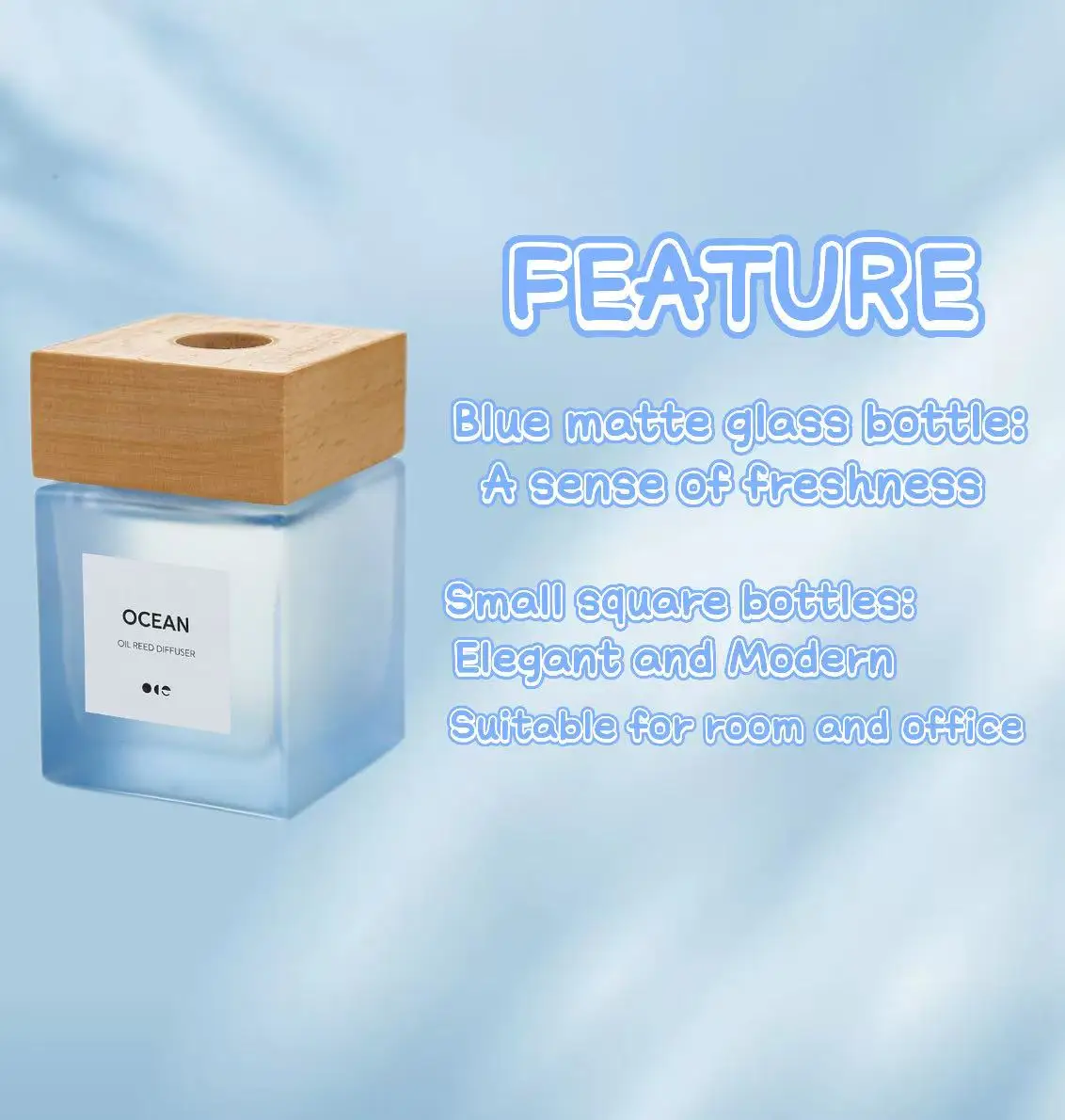 product custom matte glass bottle perfume essential oil reed aroma reed diffuser sets wholesale fragrance scented diffuser for home-4