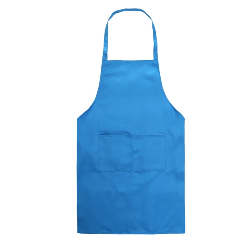 Wholesale Cheap Advertising Custom Printing Logo Unisex Kitchen Aprons With Stock