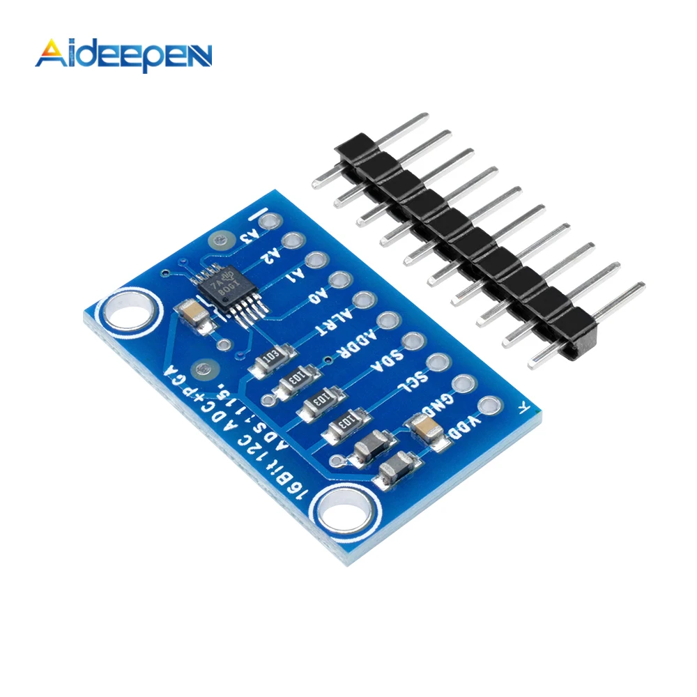 Arduino ADS1115 16 Bit I2C 4 Channel ADC Module with Pro Gain Amplifier for Arduino 