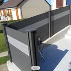 YUJIE Exterior Contemporary Fence Panels Wood Plastic Composite Fance Panel