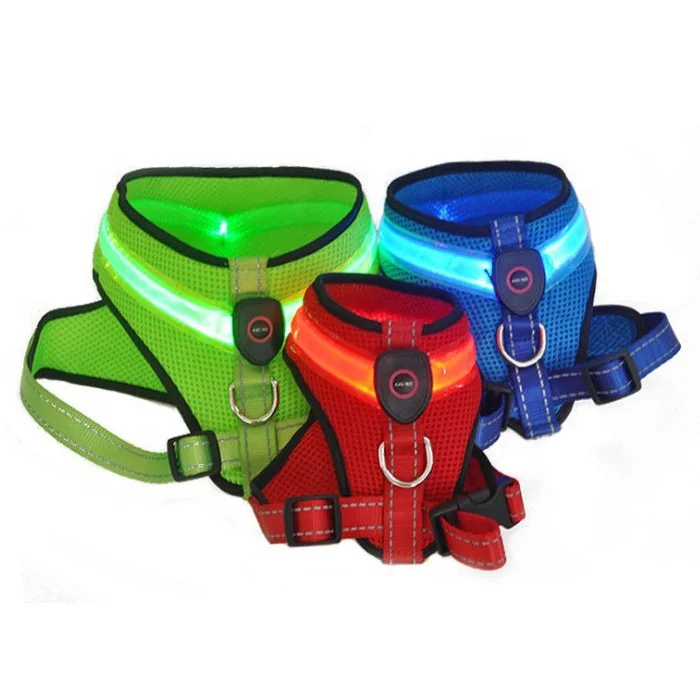 luminous dog harness